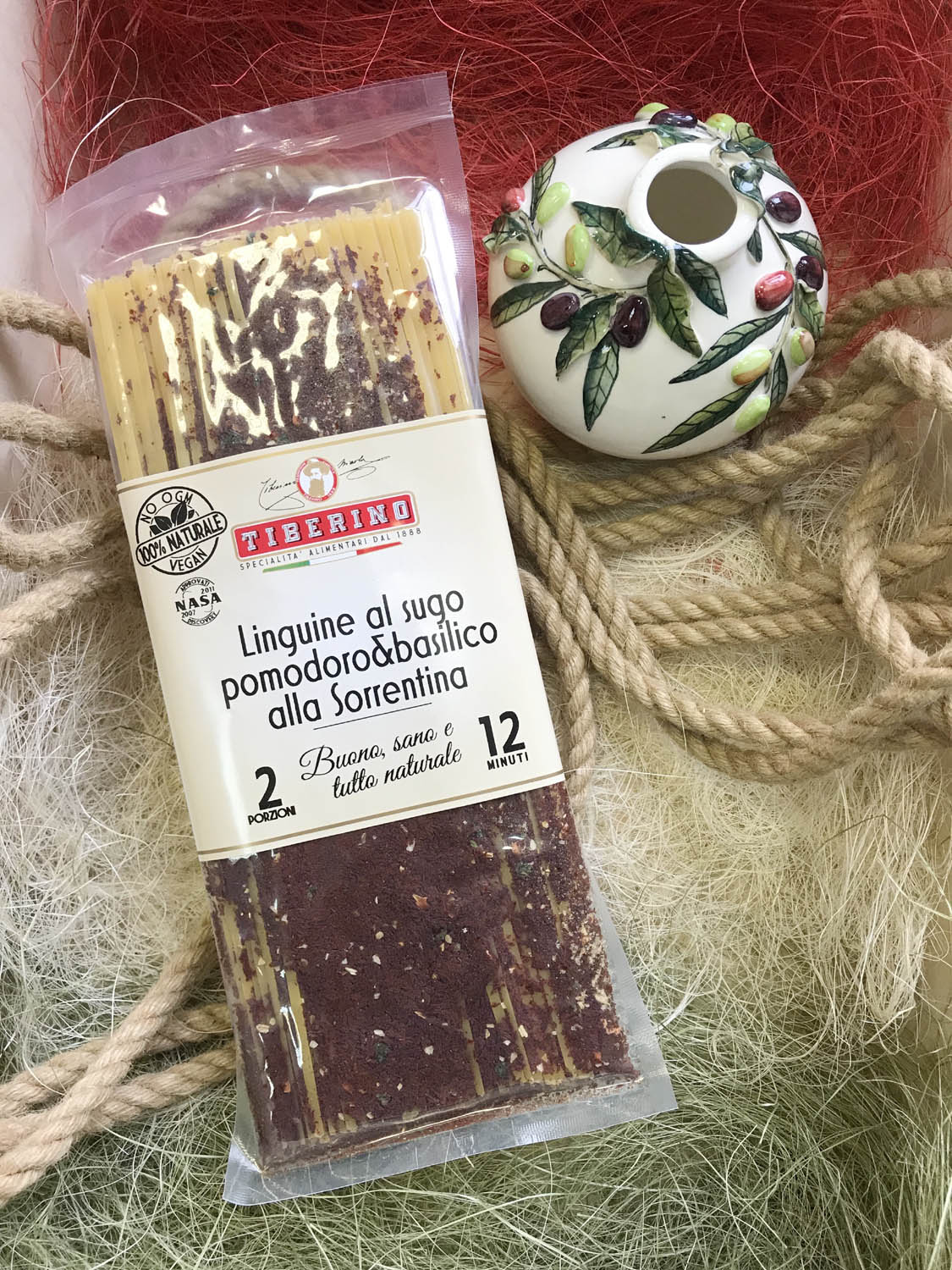 Паста лингвине «сорренто» с томатами и базиликом. Купить интернет-магазине Olivaitalia